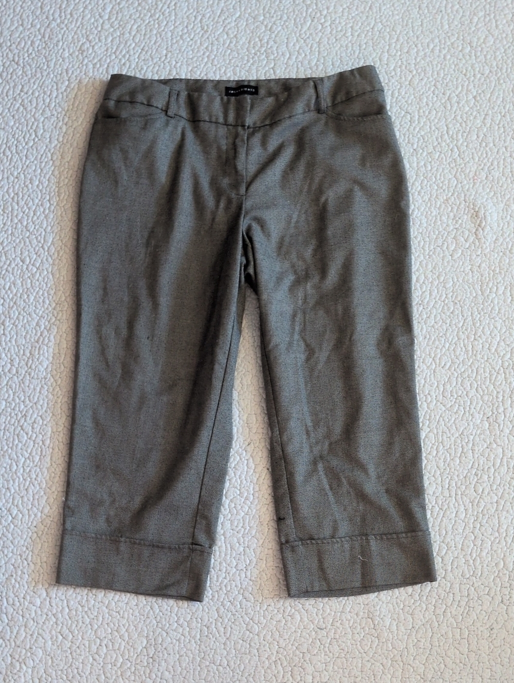 Vintage 90's Ingredients Tweed Rolled Hem Cropped Capri Slacks Careerwear Preppy